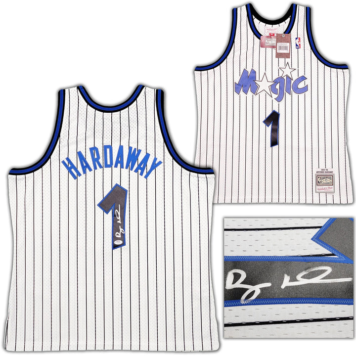 Magic Penny Hardaway Auto White Auth Mitchell Ness 93-94 Swingman Jersey XL PSA