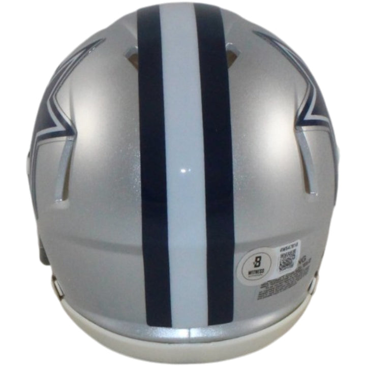 Dak Prescott Autographed/Signed Dallas Cowboys Mini Helmet Beckett 56313