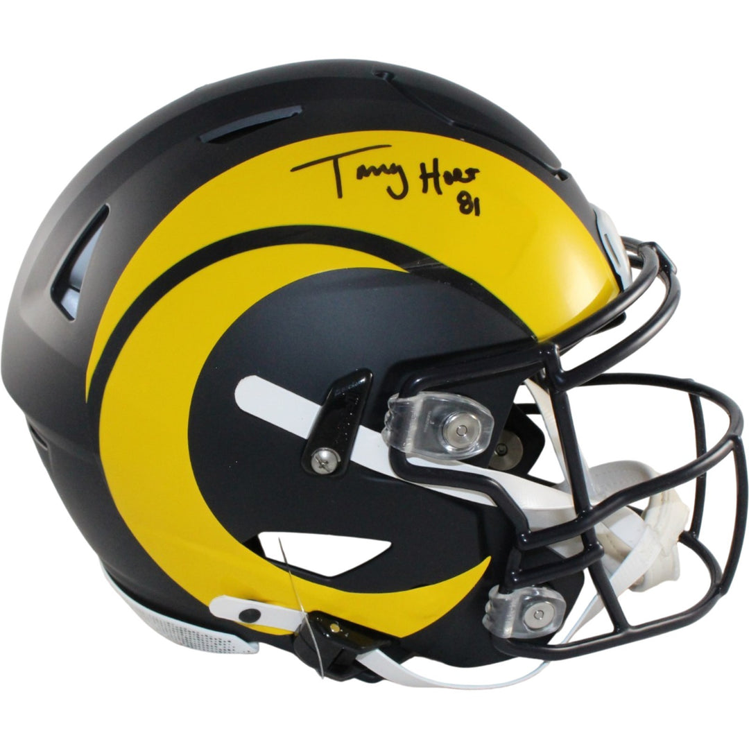 Torry Holt Autographed Los Angeles Rams SpeedFlex Rivalries Helmet Beckett 56884