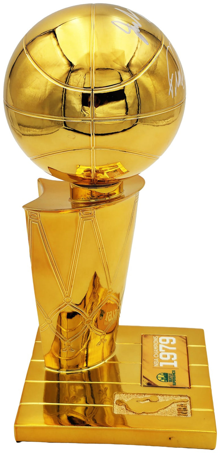 Jack Sikma & Fred Brown Auto Fanatics 1978-79 NBA Champs Mini Trophy Supersonics