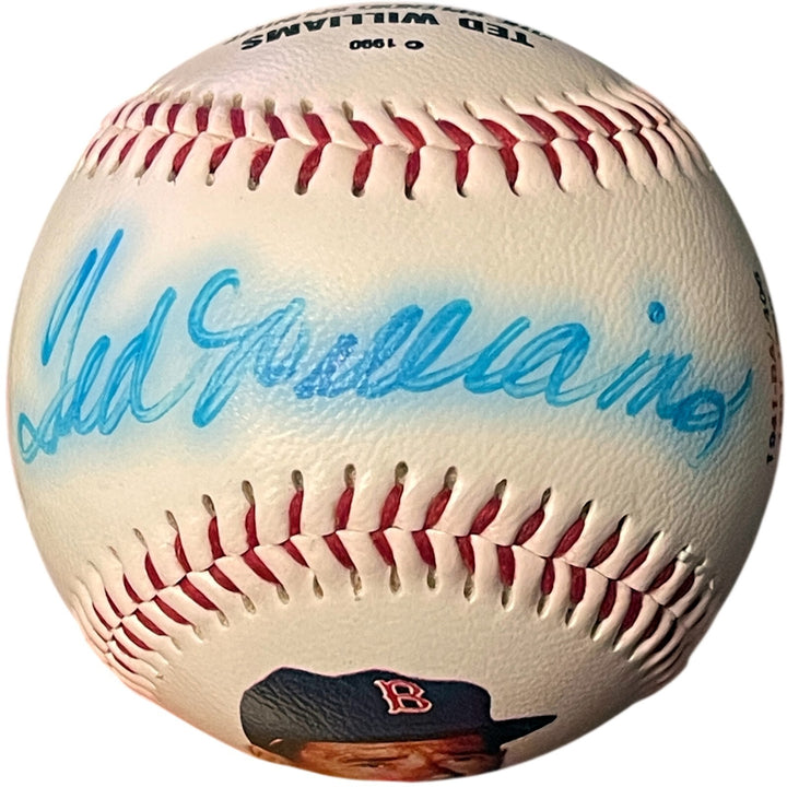 Ted Williams signed Fotoball USA MLB Baseball /1000 bleed - COA  Red Sox/HOF
