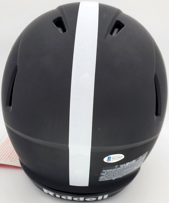 Devonta Smith Signed Alabama Crimson Tide Eclipse Black Full Size Speed Helmet