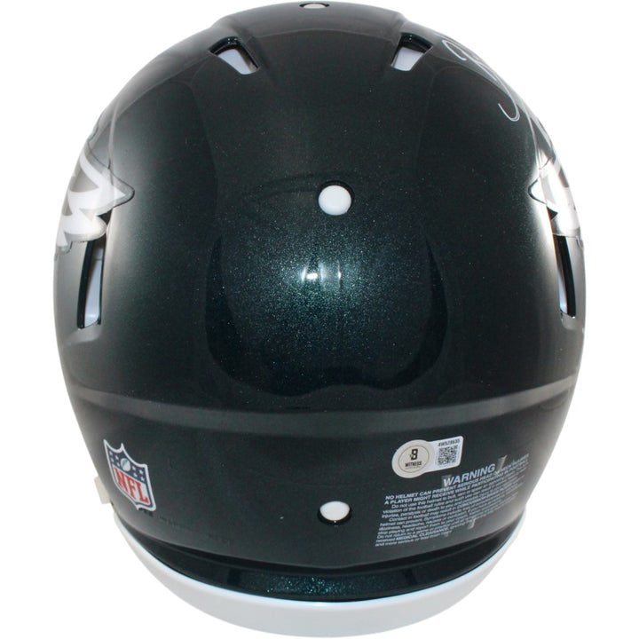 Brian Dawkns Autographed Philadelphia Eagles Pro Helmet Beckett Witness 55800