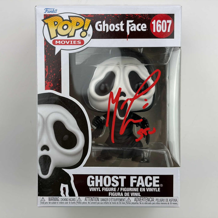 Autographed/Signed Matthew Lillard Stu Ghostface Scream Funko Pop #1607 JSA COA