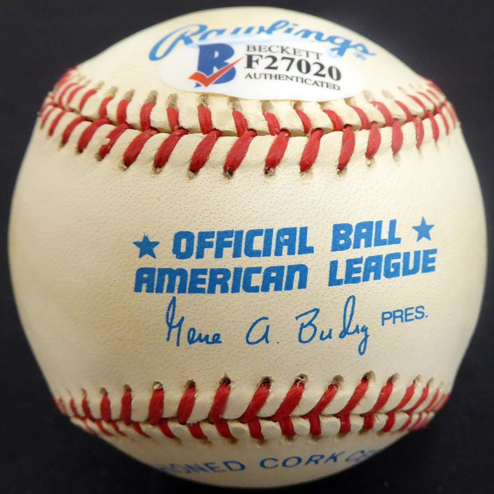 Walter Masterson Signed AL Baseball Red Sox, Tigers Beckett #F27020