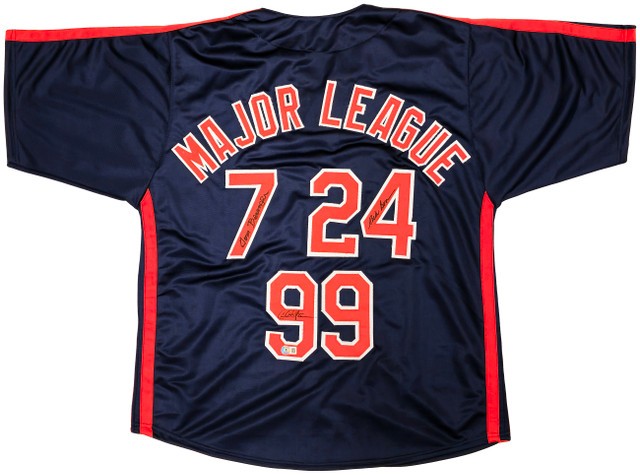 Sheen Bernsen Berenger Signed Navy Blue Major League Baseball Jersey BAS