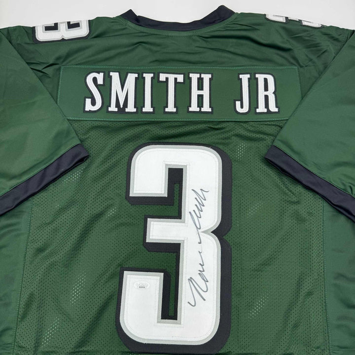 Autographed/Signed Nolan Smith Jr. Philadelphia Green Jersey JSA COA