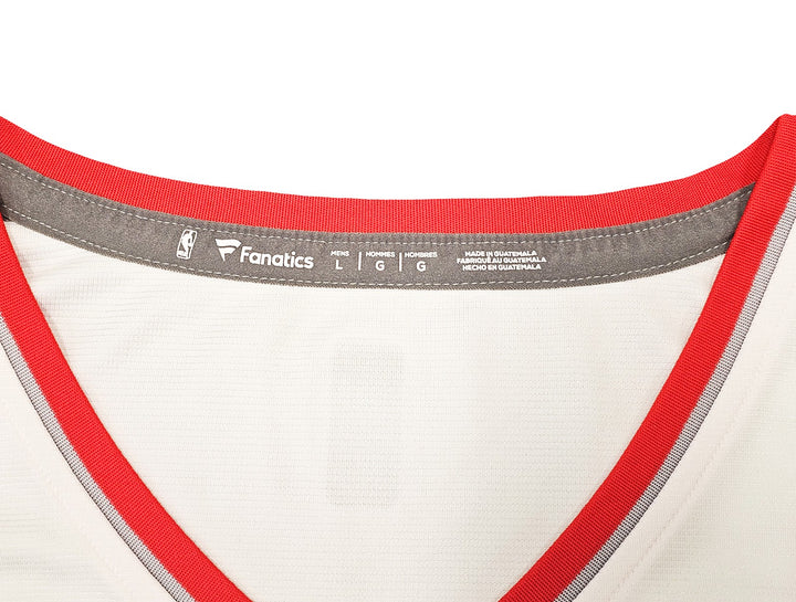 Portland Trail Blazers Damian Lillard Signed White Fanatics Jersey Sz L Beckett