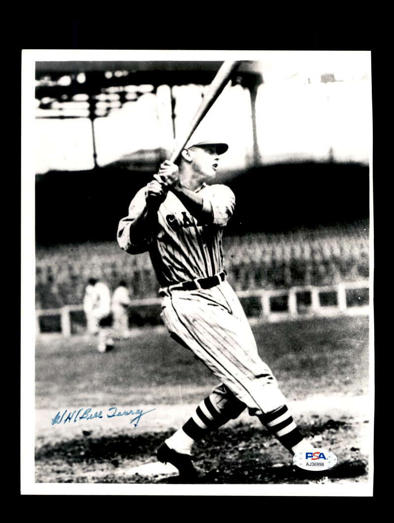 Bill Terry PSA DNA Coa Signed 8x10 Photo Autograph