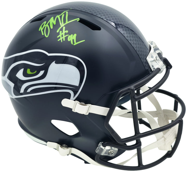 Byron Murphy II Signed Seahawks Blue Full Size Speed Replica Helmet MCS Holo