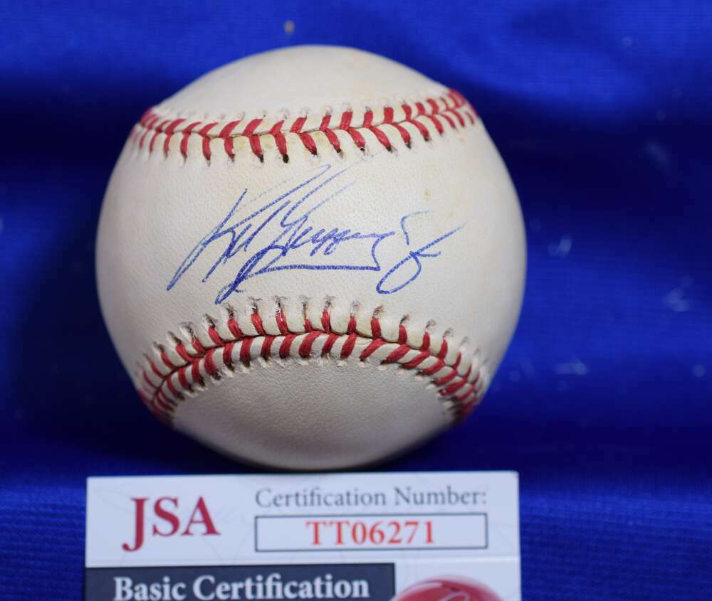 Ken Griffey Jr JSA Certed Autograph American League OAL Signed BasebaLL