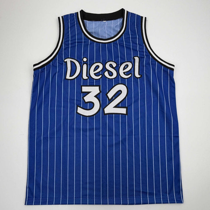 Autographed/Signed SHAQUILLE SHAQ O'NEAL Orlando Blue Pinstripe Jersey COA