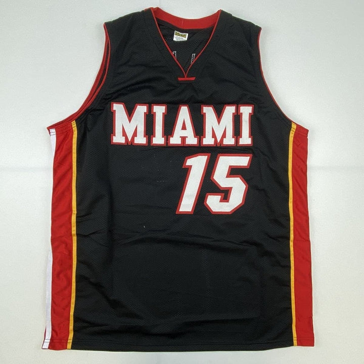 Autographed/Signed MARIO CHALMERS Miami Black Jersey JSA COA Auto