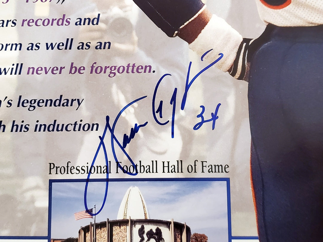 Walter Payton Signed Framed 16x20 Photo Chicago Bears PSA/DNA