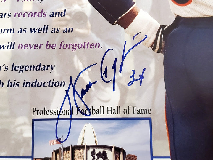 Walter Payton Signed Framed 16x20 Photo Chicago Bears PSA/DNA