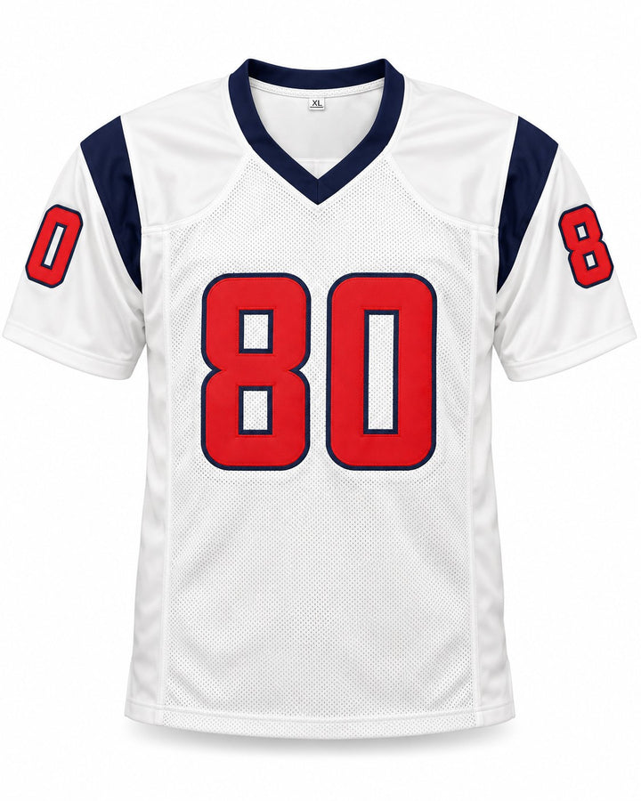 Andre Johnson Signed Houston Texans White Jersey Beckett BAS Witness