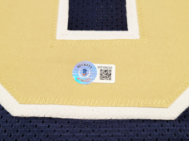 Pittsburgh Panthers Kenny Pickett Signed Navy Jersey Beckett