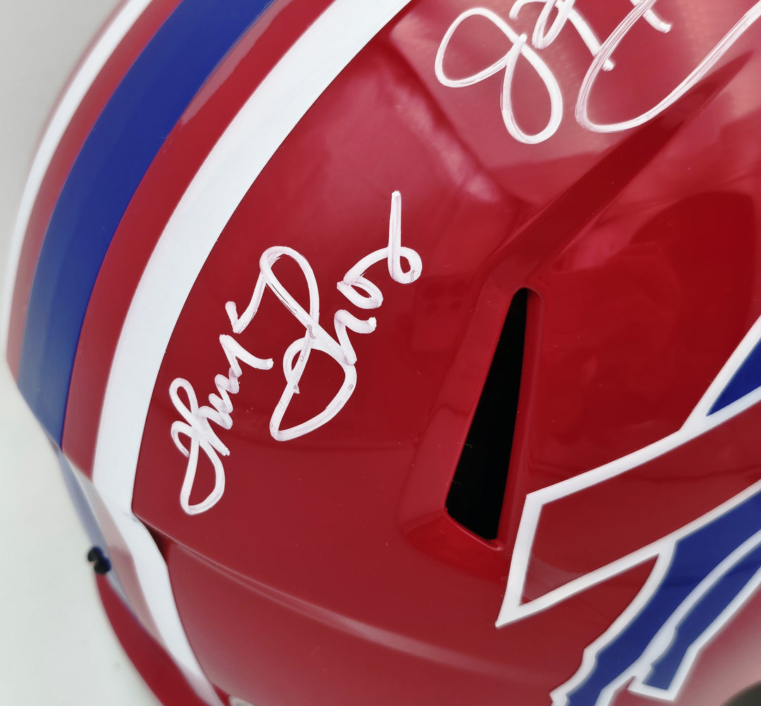 Jim Kelly, Thomas & Reed Auto Bills Red Full Size Replica Speed Helmet Beckett
