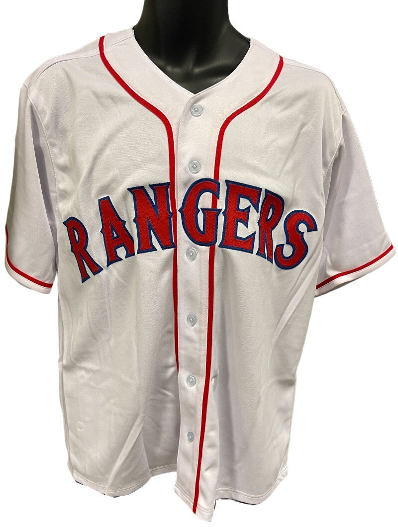Juan Gonzalez signed Texas White TB Custom Stitched Baseball Jersey XL- MAB HOLO