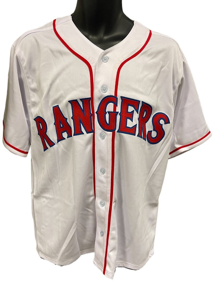 Juan Gonzalez signed Texas White TB Custom Stitched Baseball Jersey XL- MAB HOLO