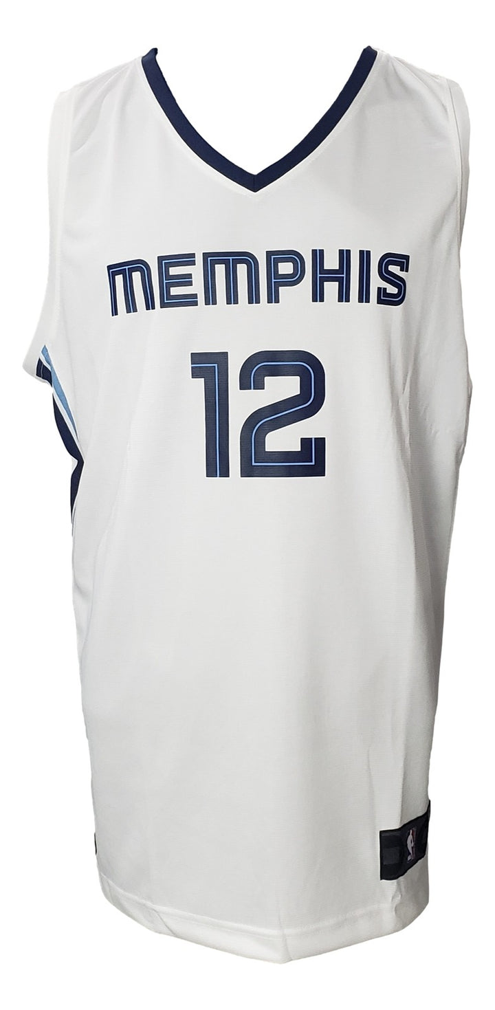 Ja Morant Signed Memphis Grizzlies White Fanatics Basketball XL Jersey BAS