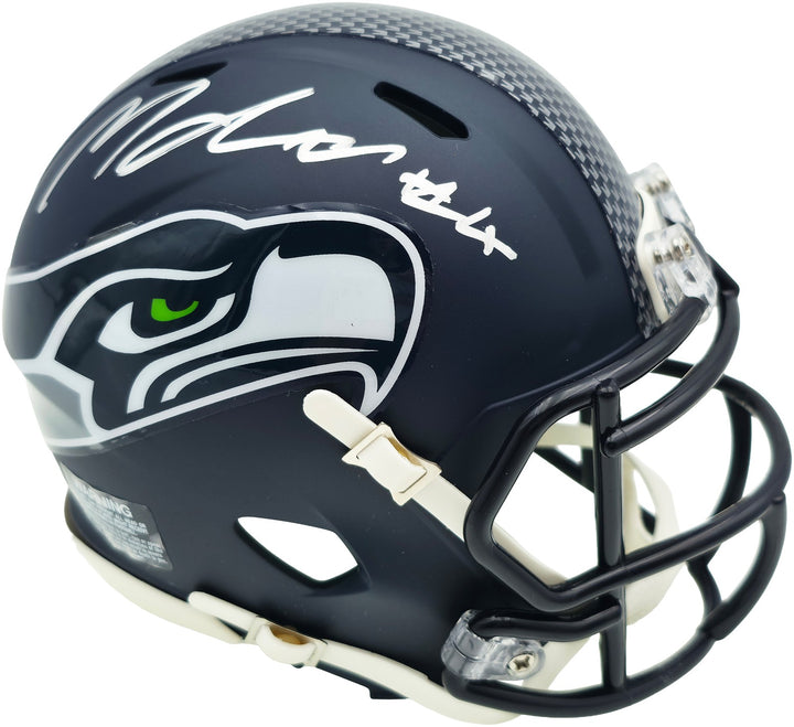 Michael Dickson Signed Seahawks Blue Speed Mini Helmet MCS COA