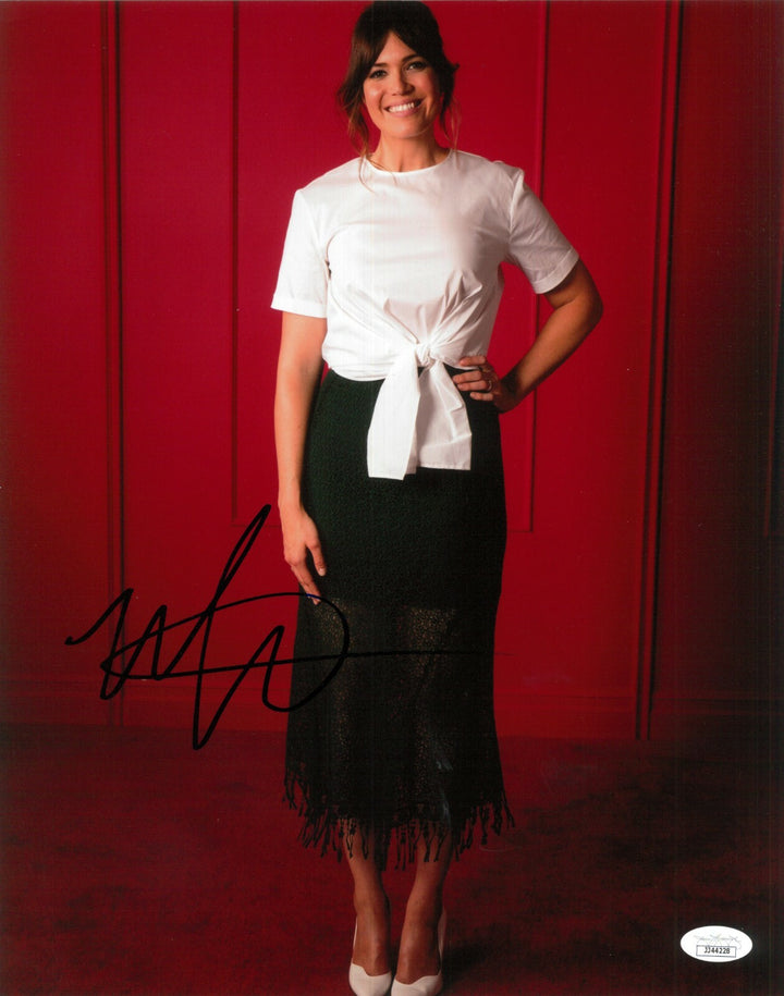 Mandy Moore Hand Signed 11x14 Photo JSA COA Autograph Singer Frozen