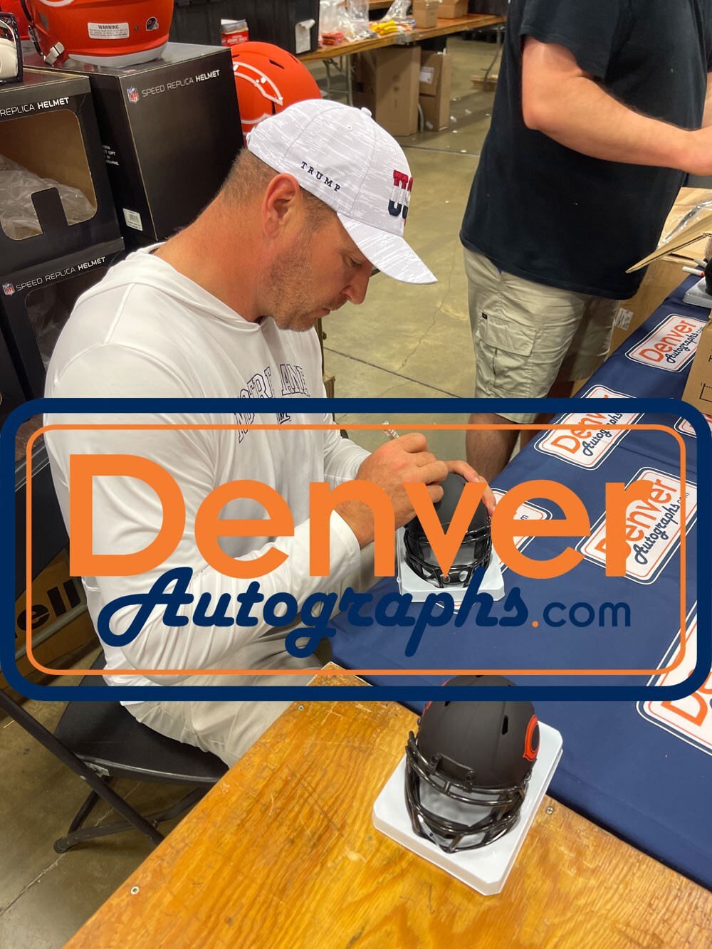 Brian Urlacher Autographed Chicago Bears Eclipse Mini Helmet HOF Beckett 49256