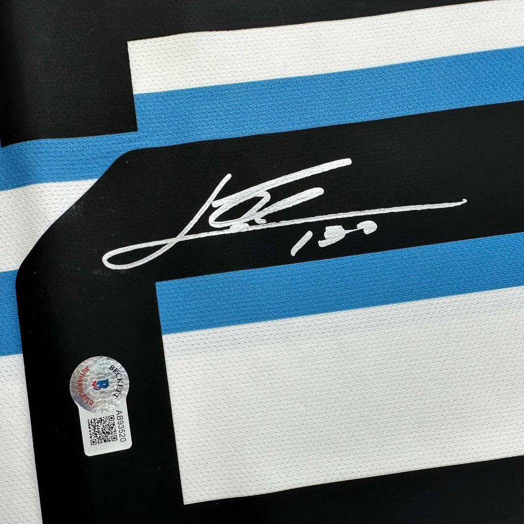 Autographed/Signed Lionel Leo Messi Argentina Jersey Beckett BAS COA