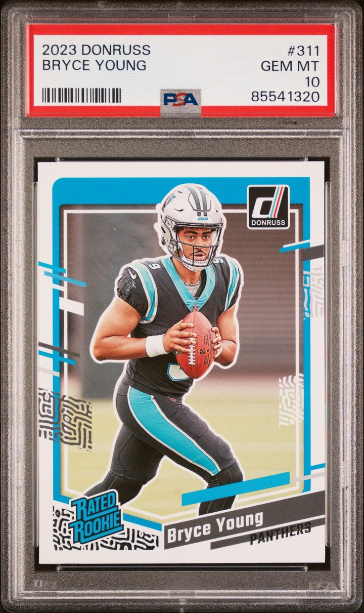 Graded 2023 Panini Donruss Bryce Young #311 Rookie RC Card PSA 10 Gem