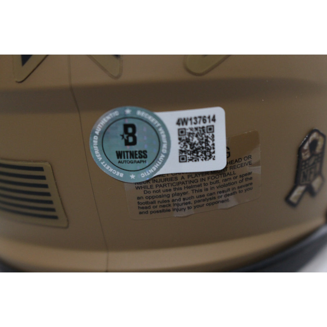 Ty Law Autographed New England Patriots 23 STS Mini Helmet HOF Beckett 54281