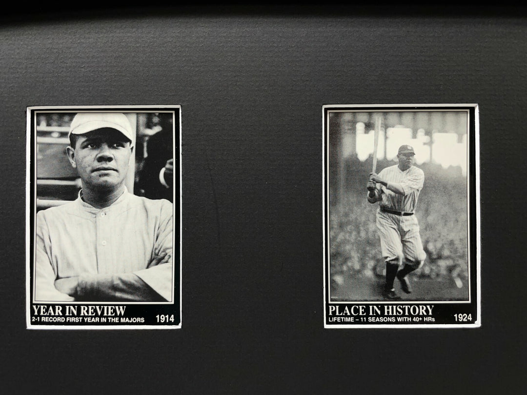 Babe Ruth Framed 10 Baseball Card Collage Lot New York Yankees NY