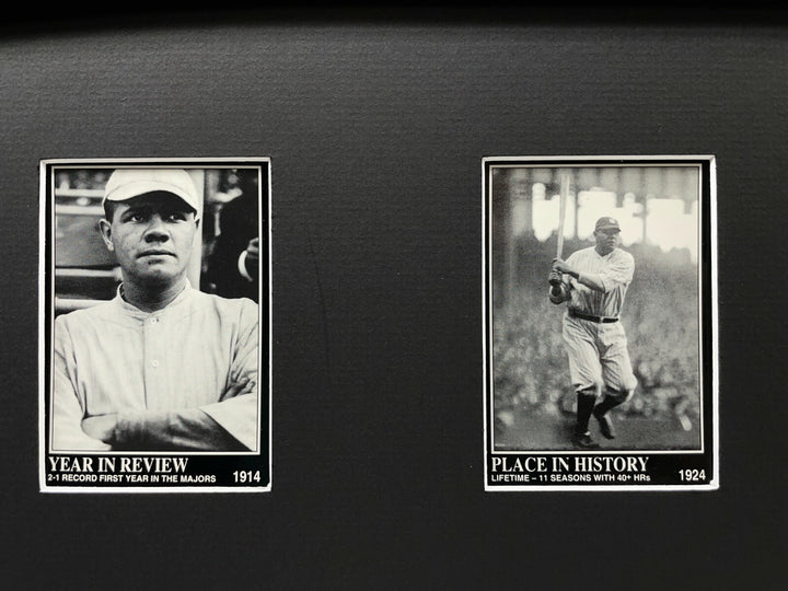 Babe Ruth Framed 10 Baseball Card Collage Lot New York Yankees NY