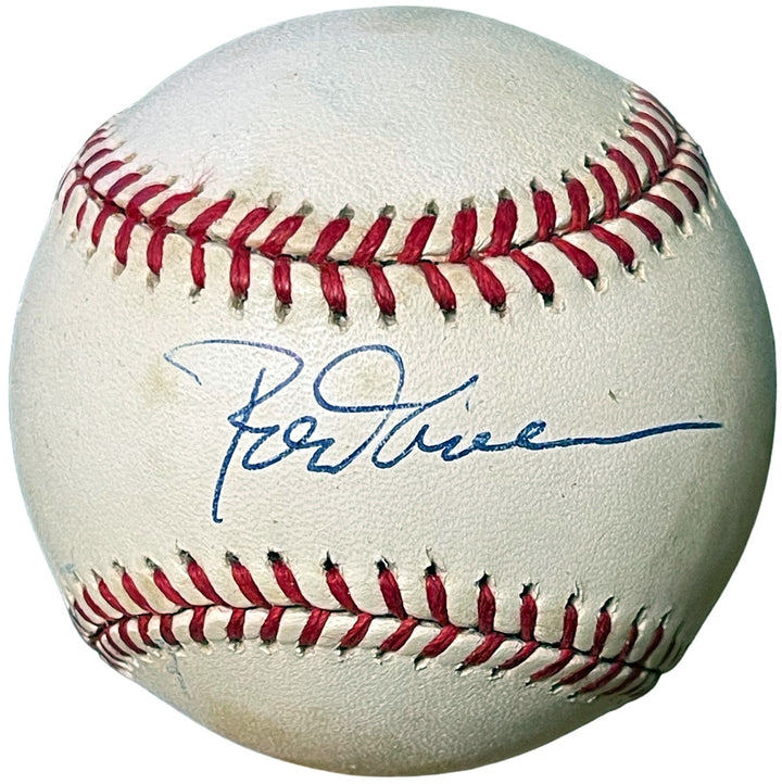 Rod Carew signed Official Rawlings ROAL American League Baseball tone spots- COA
