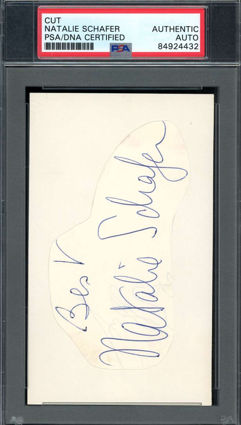 Natalie Schafer PSA DNA Signed 3x5 Index Card  Autograph