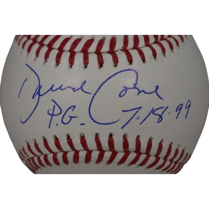 David Cone Autographed New York Yankees OML Baseball 7/18/99 PG Beckett 50121