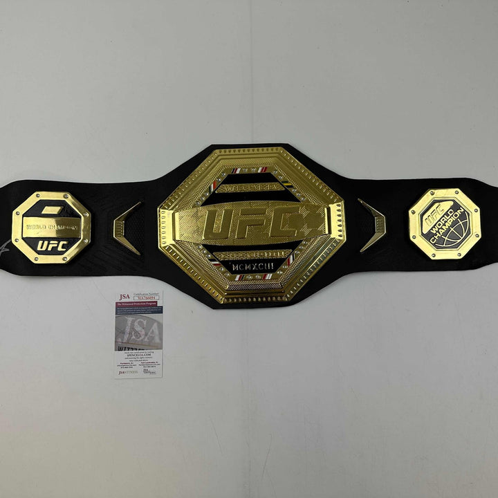 Autographed/Signed Israel Izzy Adesanya Replica UFC Championship Belt JSA COA