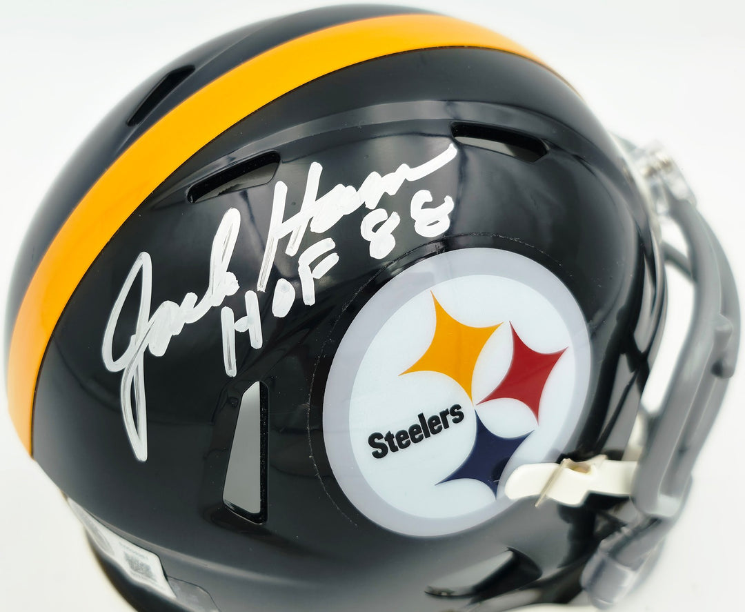Jack Ham Signed Pittsburgh Steelers Black Speed Mini Helmet "HOF 88" Beckett Wit