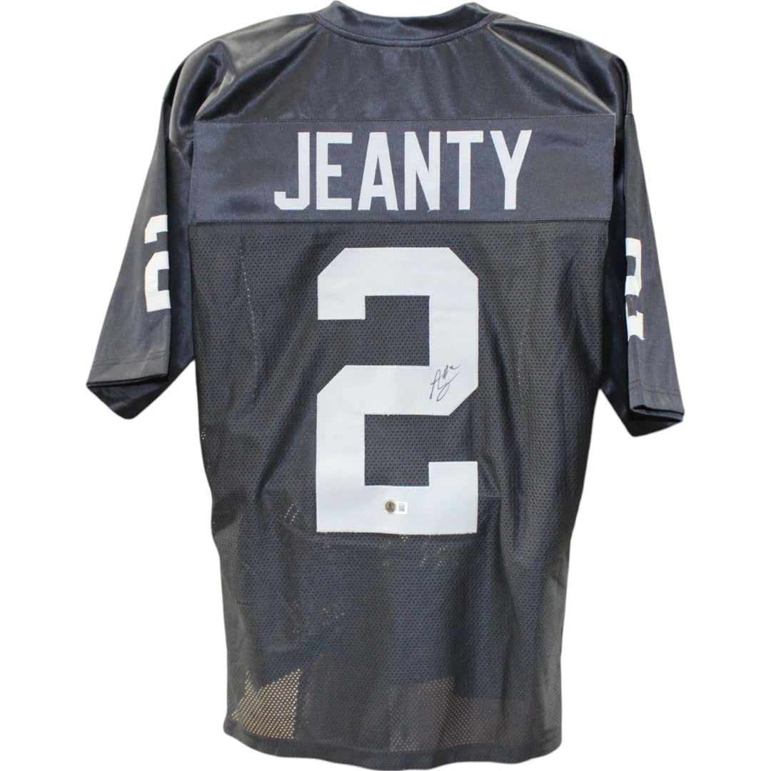 Ashton Jeanty Autographed Pro Style Size XL Black Jersey Beckett Witness 51013