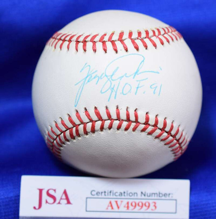 Fergie Jenkins JSA COA Autograph American League Signed Baseball HOF 91