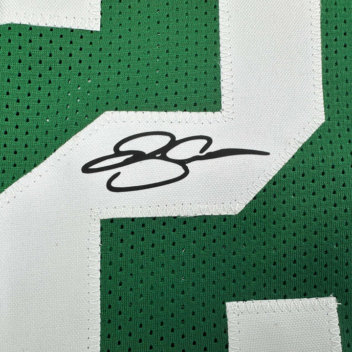 Facsimile Autographed Ray Allen Boston Green Reprint Jersey Size Men's XL