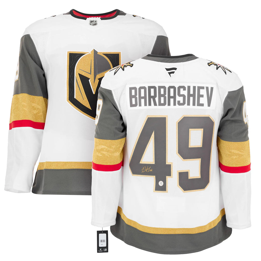 Ivan Barbashev Signed Vegas Golden Knights White Fanatics Premium Jersey