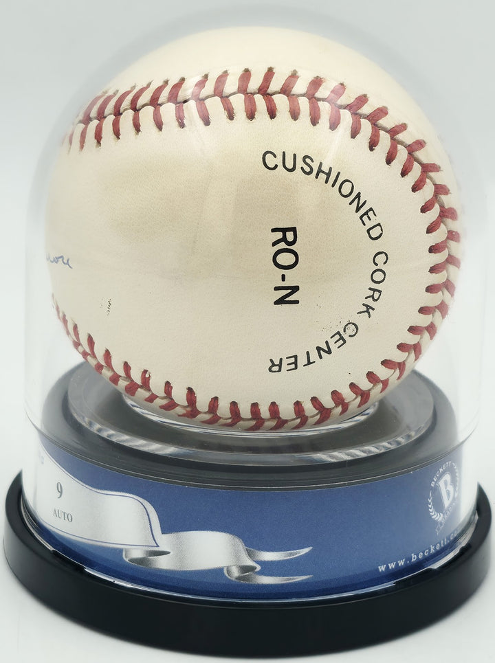Hank Aaron Signed Official NL Baseball Braves Sig 9 Beckett #18630570