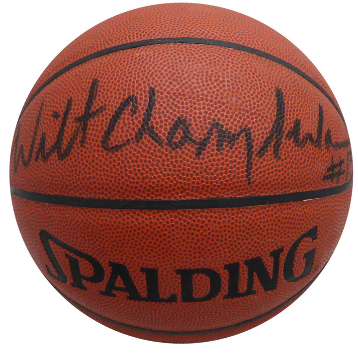 Wilt Chamberlain Signed Official Spalding Basketball Lakers Beckett #AC74587