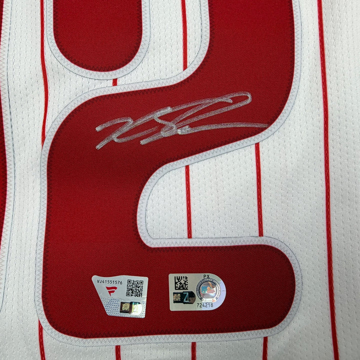 Autographed/Signed Kyle Schwarber Phillies Authentic Jersey Fanatics & MLB COA