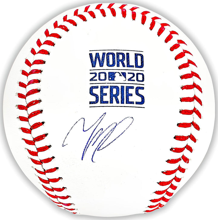 Mookie Betts Signed Official 2020 WS Logo MLB Baseball Dodgers Beckett