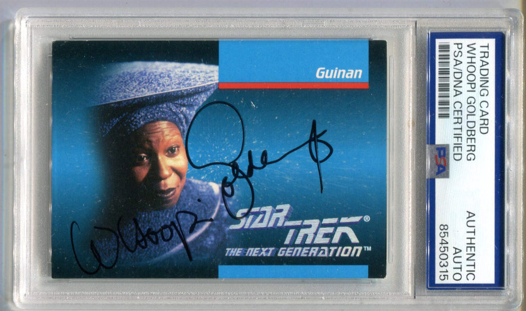 Whoopi Goldberg 1995 Star Trek The Next Generation #11 PSA Authentic Auto Card