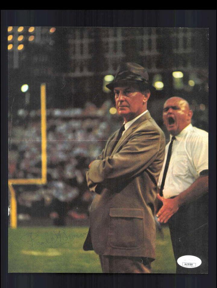 Paul Brown JSA Autograph 60`s 8x10 Signed Vintage Photo