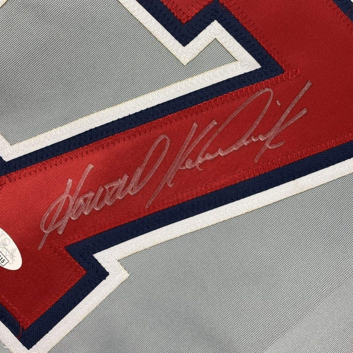 FRAMED Signed HOWIE KENDRICK 35x39 Washington Grey Jersey JSA COA