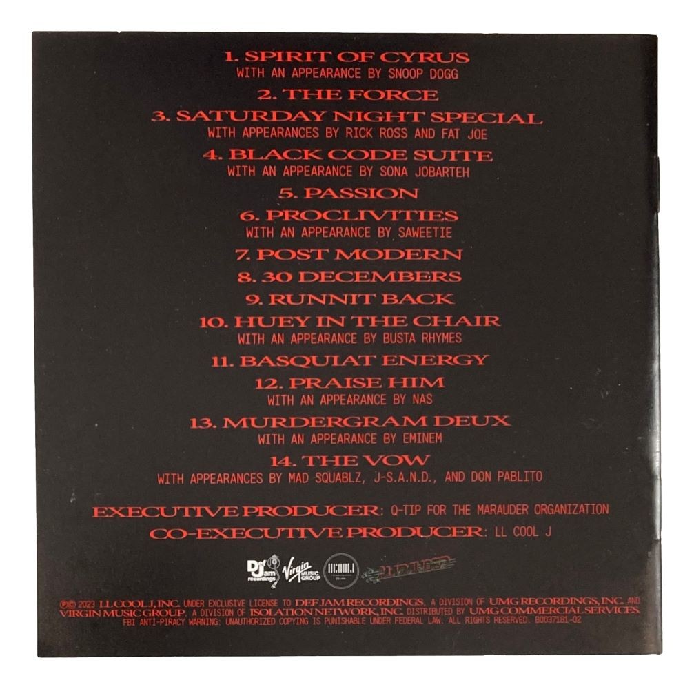 LL Cool J Signed The Force CD Booklet BAS